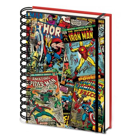 3D Retro Marvel Comics A5 Notebook £4.99